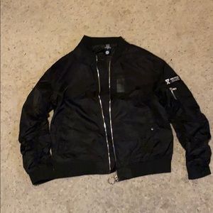 Black Bomber Jacket